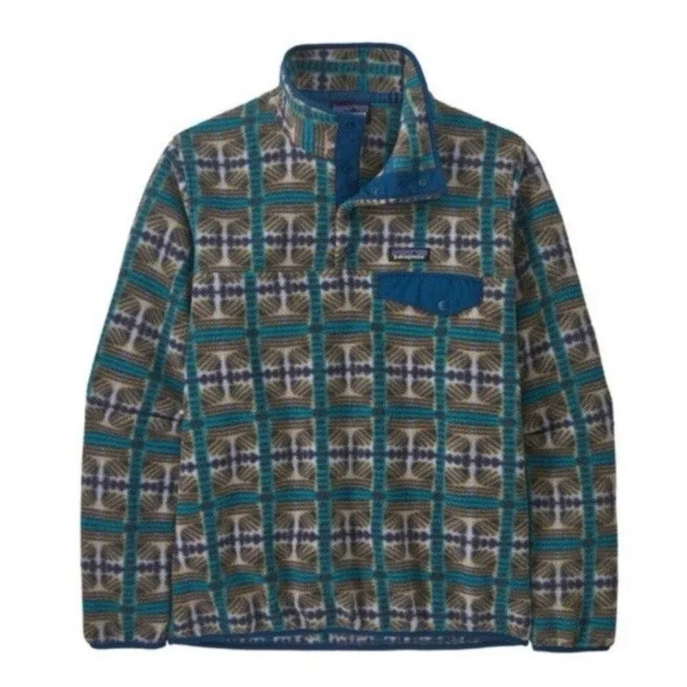 PATAGONIA LIGHTWEIGHT SYNCHILLA SNAP-T FLEECE PULLOVER women’s turquoise‎ size S - Picture 3 of 11